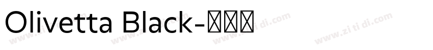 Olivetta Black字体转换 Olivetta Black字体转换